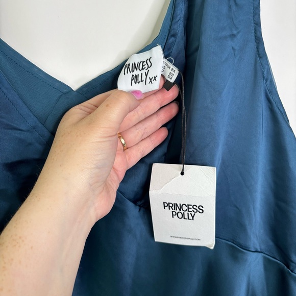 Princess Polly ATHENIA MINI DRESS NAVY Plus Size 20 - Picture 7 of 15